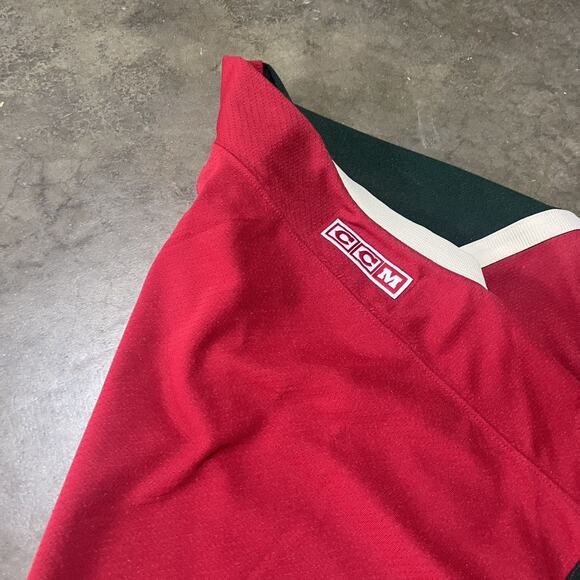 Vintage Y2k Minnesota Wild CCM Red Hockey Jersey - Picture 3 of 4